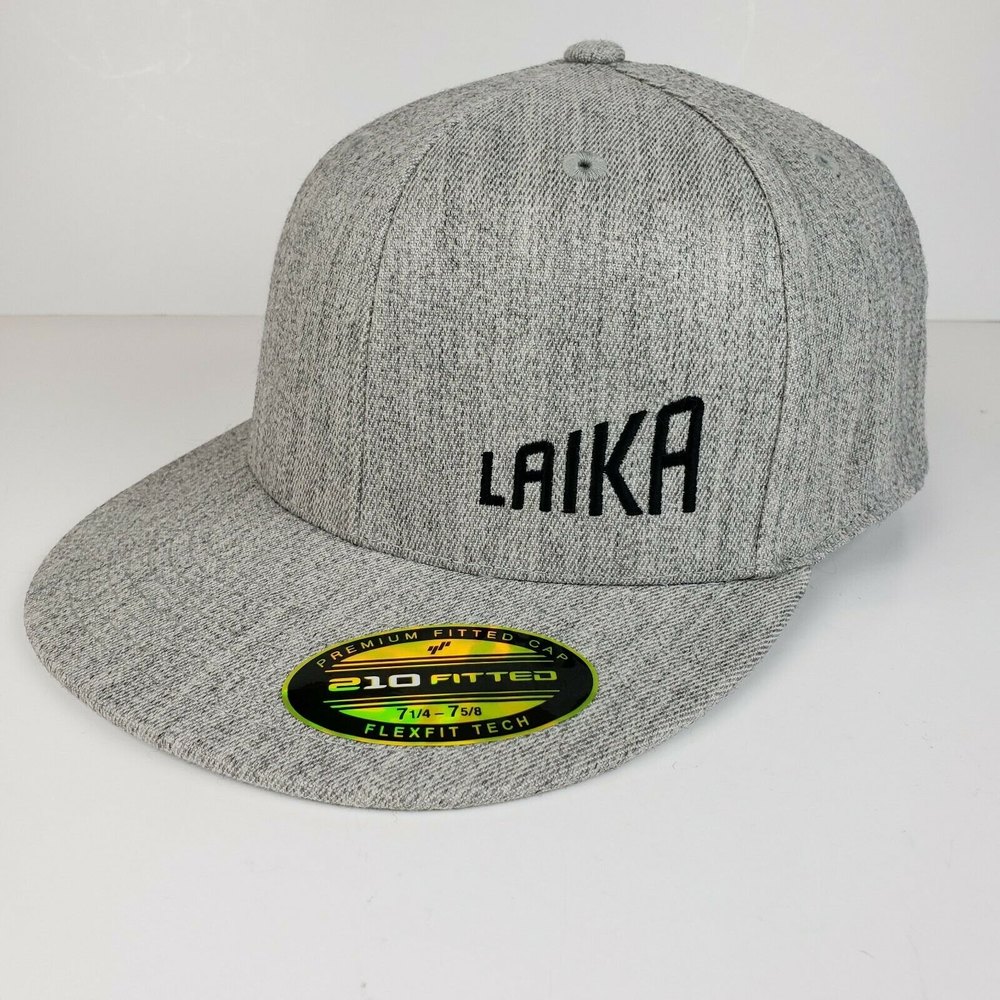LAIKA Flexfit 210 Fitted Flex Hat Heather Grey Adult L/XL Stretch Cap San Diego